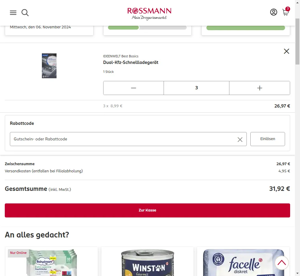 Gutscheine bei rossmann einlösen